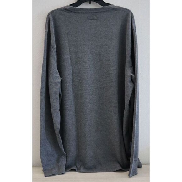 Polo Ralph Lauren PWLC2F Men's Sz 2XL Charcoal Heather Waffle L/S Crew Shirt - Picture 2 of 8